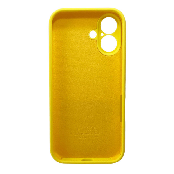 Чохол для смартфона Silicone Full Case AA Camera Protect for Apple iPhone 16 56,Sunny Yellow