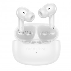 Бездротові навушники BOROFONE FQ1 Shine wireless BT headset White