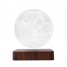 Магнітна левітаційна лампа HCNT Levitating Lamp Moon Dark Wood Grain