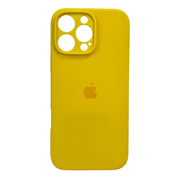 Чохол для смартфона Silicone Full Case AA Camera Protect for Apple iPhone 16 Pro 56,Sunny Yellow
