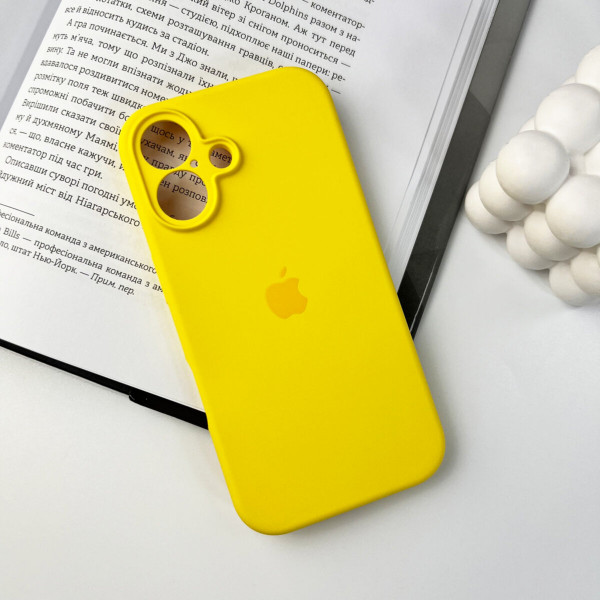 Чохол для смартфона Silicone Full Case AA Camera Protect for Apple iPhone 16 56,Sunny Yellow
