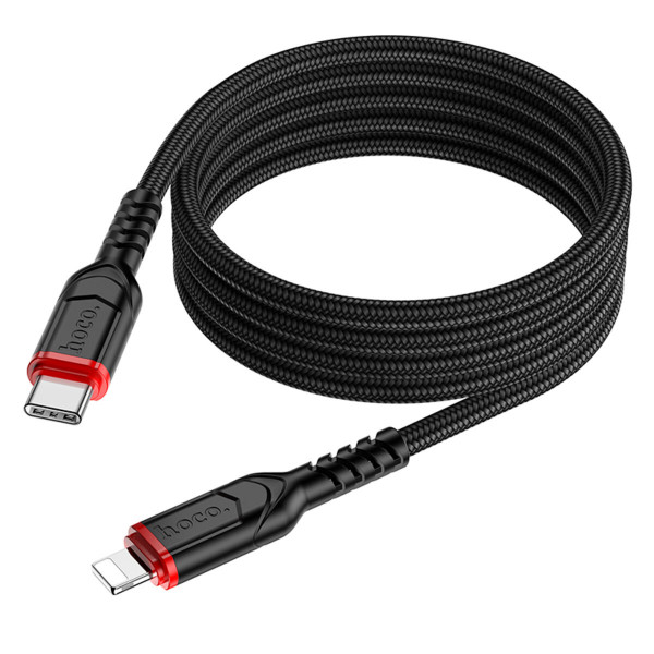 Кабель Hoco X59 Victory PD charging data cable iP(L=1M) Black