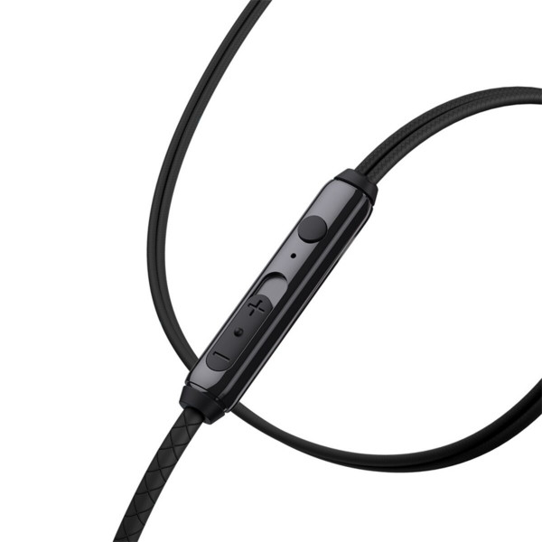 Навушники Baseus Encok 3.5mm Wired Earphone H19 Black