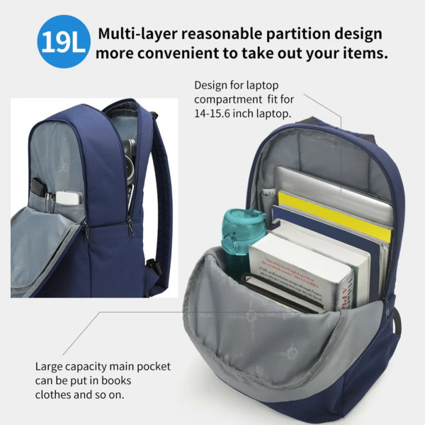 Рюкзак Tigernu T-B9017 15.6" Blue