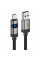 Кабель ACEFAST C15-04 USB-A to USB-C zinc alloy digital display braided charging data cable Black