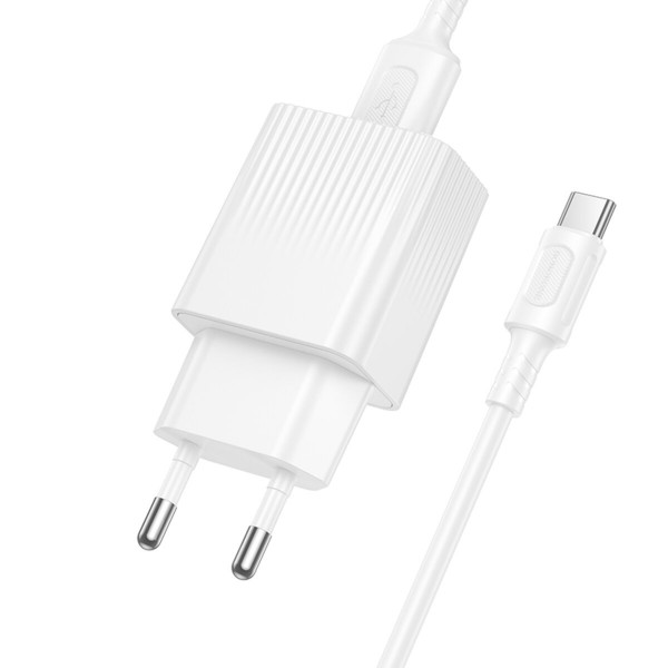 Мережевий зарядний пристрій BOROFONE BAS71A Source single-port charger set(Type-C) White