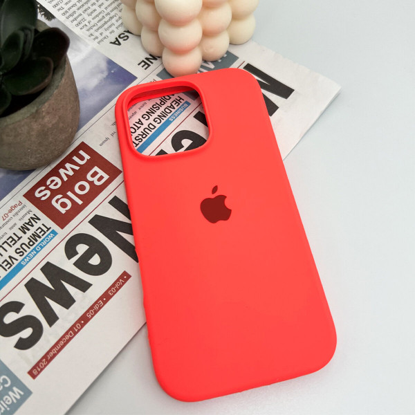 Чохол для смартфона Silicone Full Case AA Open Cam for Apple iPhone 16 Pro Max 43,Berry Red