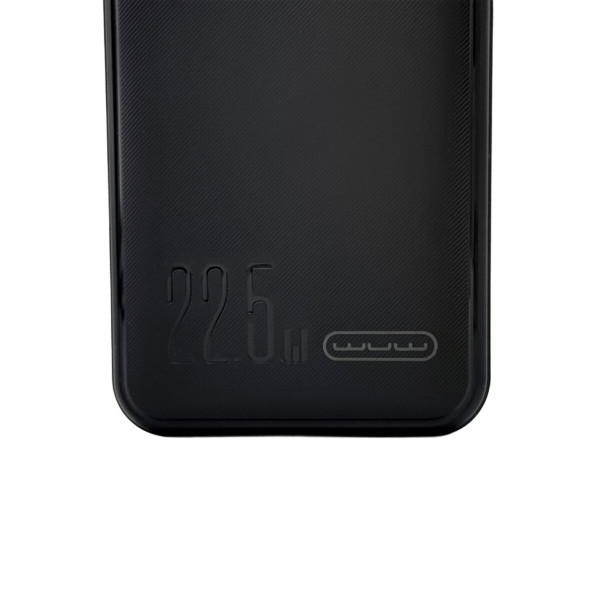Зовнішній акумулятор WUW Y138 （PD22.5W quick charge) 20000mAh Black