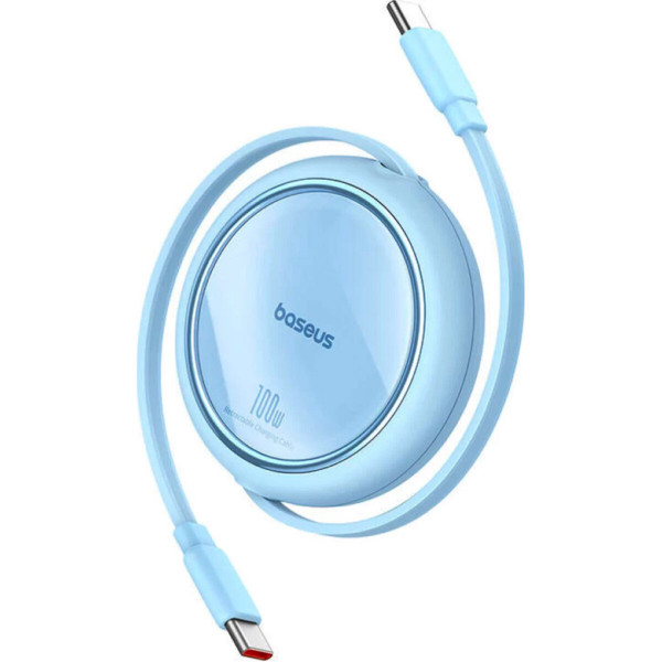 Кабель Baseus Free2Draw Mini Retractable Charging Cable Type-C to Type-C 100W 1m Galaxy Blue