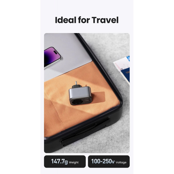 Мережевий зарядний пристрій UGREEN CD314 30W Outlet Extender EU (2A1C) (UGR-90613)