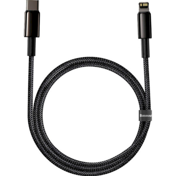 Кабель Baseus Tungsten Gold Fast Charging Data Cable Type-C to iP PD 20W 1m Black