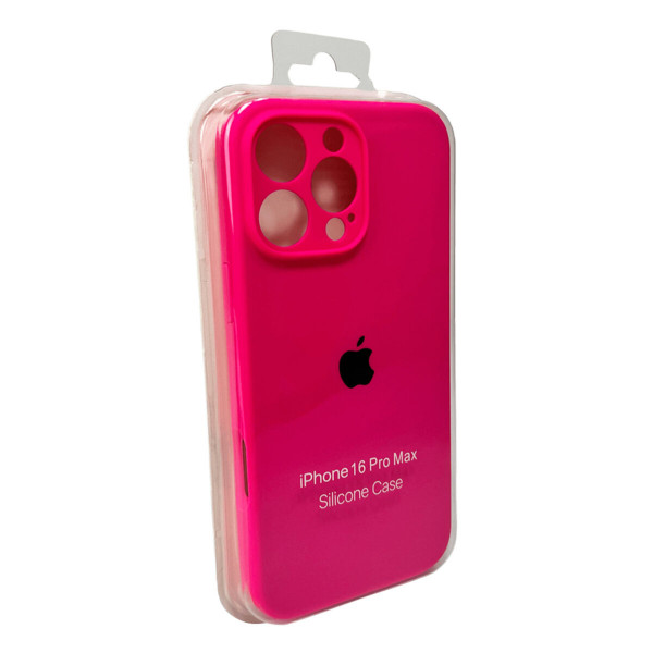 Чохол для смартфона Silicone Full Case AA Camera Protect for Apple iPhone 16 Pro Max 23,Shiny Pink