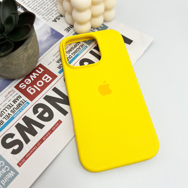 Чохол для смартфона Silicone Full Case AA Open Cam for Apple iPhone 16 Pro 4,Yellow