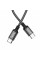 Кабель HOCO X14 Type-C to Type-C 60W, 1m, nylon, aluminum connectors, Black