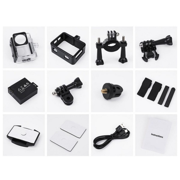 Екшн камера HOCO DV103 Dual color screen sports camera Black