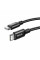 Кабель HOCO X14 Type-C to Type-C 60W, 1m, nylon, aluminum connectors, Black