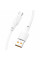 Кабель HOCO X93 USB to Type-C 100W, 1m, TPE, TPE connectors, White