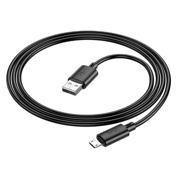 Кабель HOCO X88 Gratified charging data cable for Micro(unpackaged) Black