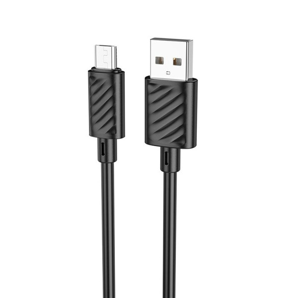 Кабель HOCO X88 Gratified charging data cable for Micro(unpackaged) Black