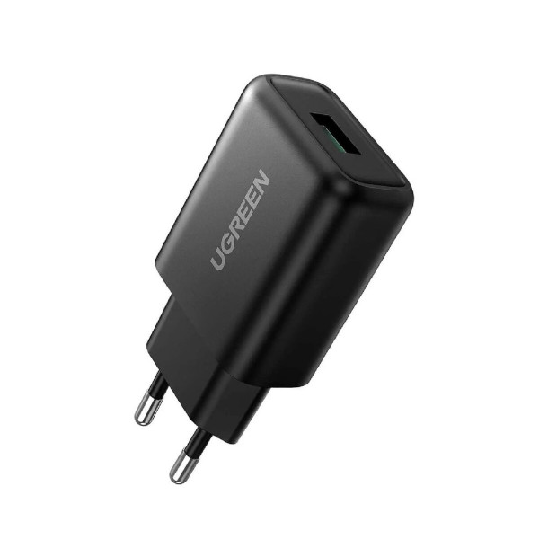 Мережевий зарядний пристрій UGREEN CD122 QC3.0 USB Fast Charger EU (Black) (UGR-70273)