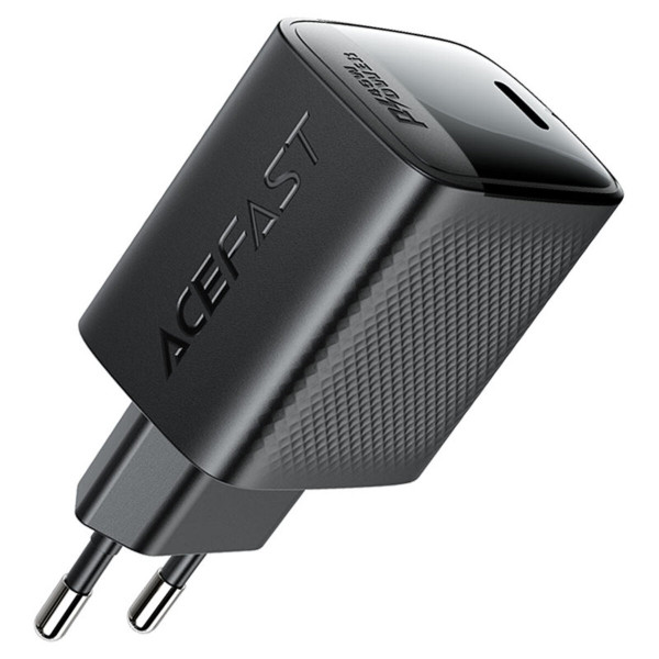 Мережевий зарядний пристрій ACEFAST A112 PD45W GaN single USB-C charger (EU) Black