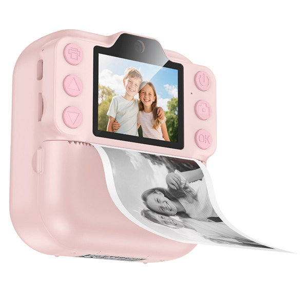 Дитяча камера HOCO DV211 1300 mAh Dual camera children printing camera Pink