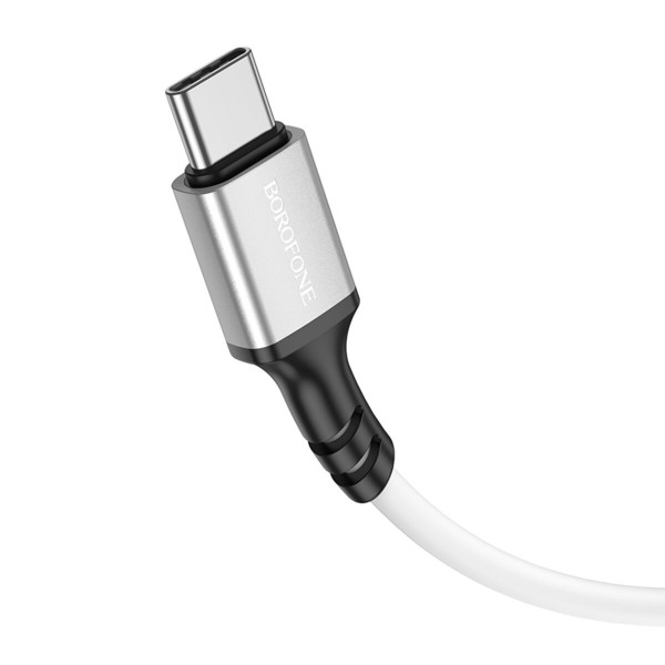 Кабель BOROFONE BX83 Type-C Famous silicone charging data cable White