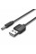 Кабель Vention USB to 3.5mm Barrel Jack 5V DC Power Cable Black 1m (CEXBF)
