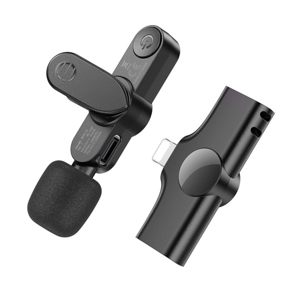 Бездротова мікрофонна система BOROFONE BFK12 Trophy lavalier wireless digital microphone iP Black