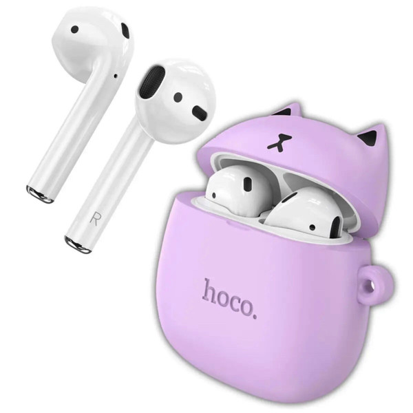 Бездротові навушники HOCO EW45 True wireless stereo headset Lilac Cat