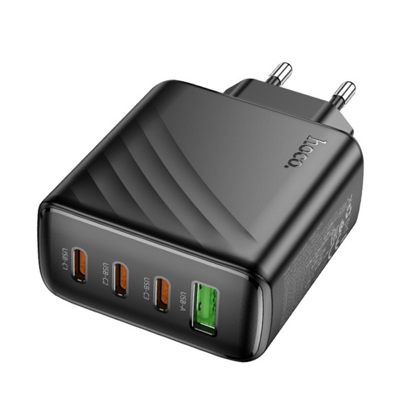 Мережевий зарядний пристрій HOCO CS27A Supply PD67W (3C1A) charger (EU) Black