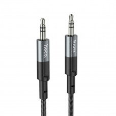 Аудіокабель HOCO UPA23 AUX audio cable Metal Gray