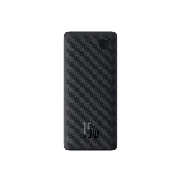 Зовнішній акумулятор Baseus Airpow Lite Power Bank 10000mAh 15W Cosmic Black (With Simple Series Data Cable USB to Type-C 30cm Black)