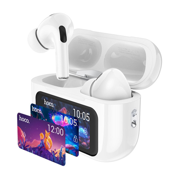 Бездротові навушники HOCO EW72 Soar true wireless ANC Noise Reduction touch screen BT headset White