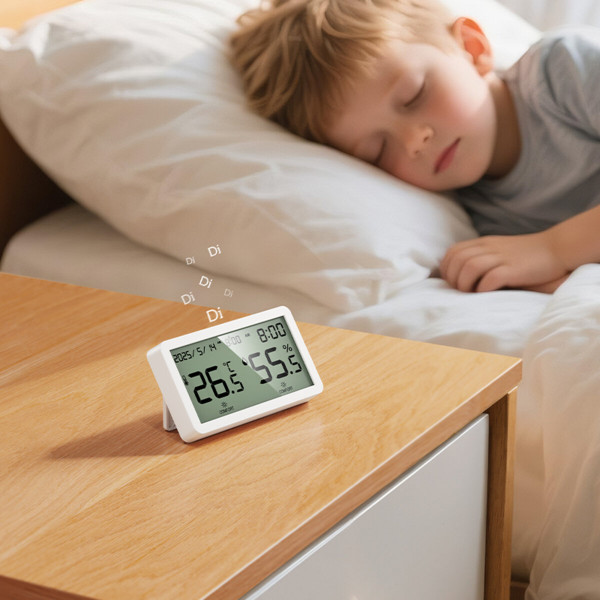 Термогігрометр HOCO HX42 indoor electronic alarm clock thermometer and hygrometer