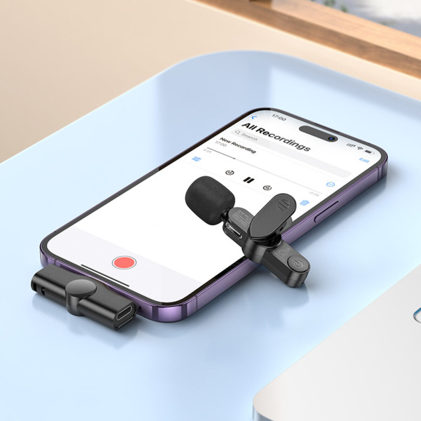 Бездротова мікрофонна система BOROFONE BFK12 Trophy lavalier wireless digital microphone iP Black