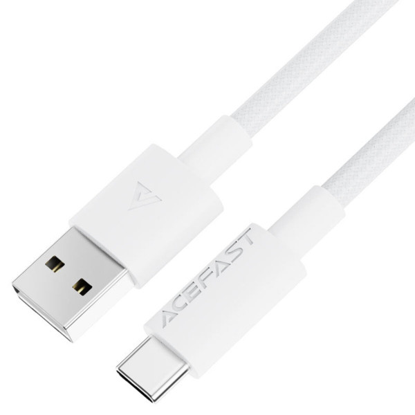 Кабель ACEFAST C18-04 USB-A to USB-C braid charging data cable White