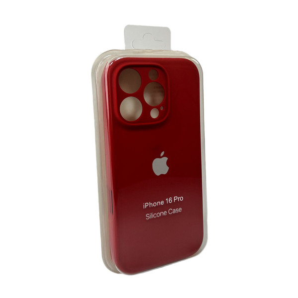 Чохол для смартфона Silicone Full Case AA Camera Protect for Apple iPhone 16 Pro 20,China Red