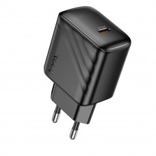 Мережевий зарядний пристрій HOCO CS24A Puerto single-port PD25W charger (EU) Black
