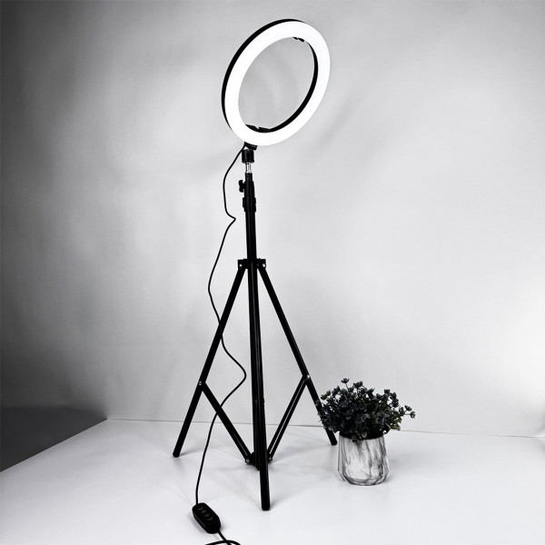 Кільцева лампа NNHQ-10 RGB (26см) + штатив 2,1м