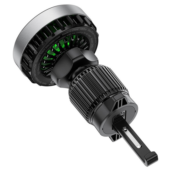 Автотримач для телефона з БЗП ACEFAST D40 Qi2 Magnetic Wireless Charging car holder with Ice Cooling for air vent Metal gray