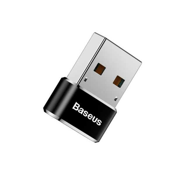 Адаптер Baseus USB Male To Type-C Female Adapter Converter Black