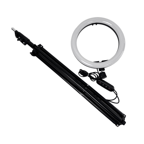 Кільцева лампа NNHQ-10 RGB (26см) + штатив 2,1м