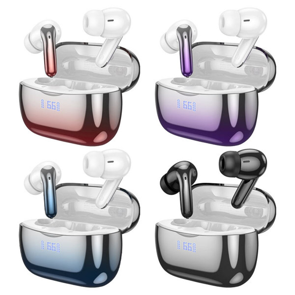 Бездротові навушники HOCO EQ16 Shine true wireless ANC+ENC Noise Reduction BT headset Red glaze