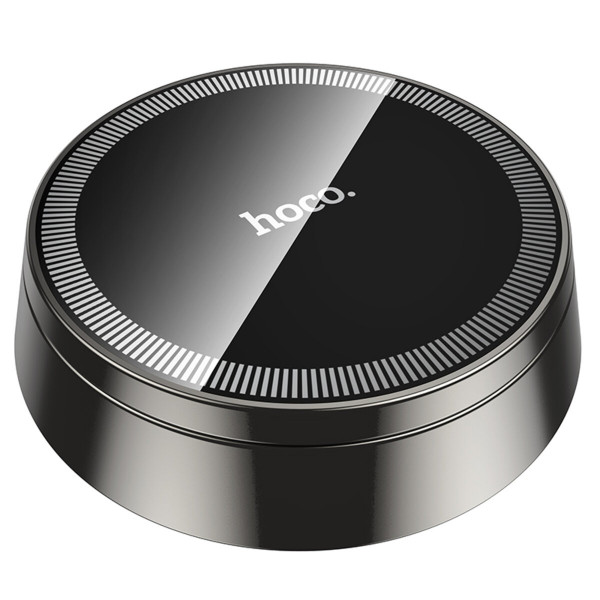 Автотримач для телефона HOCO H83 Metal ring magnetic car holder(center console) metal grey