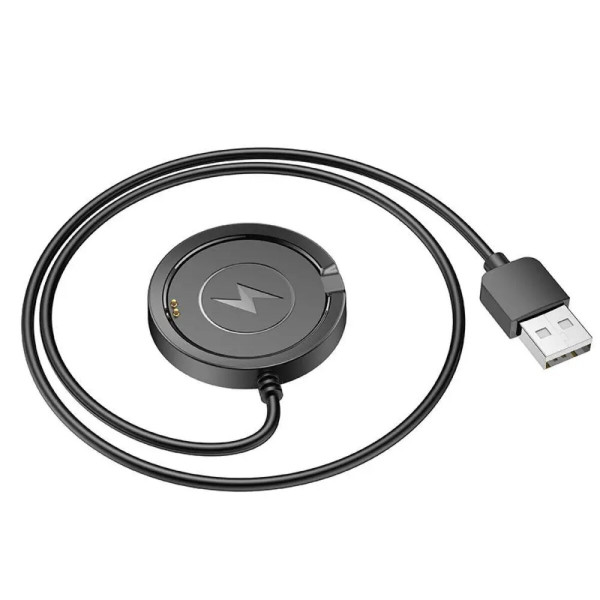 Бездротовий зарядний пристрій для смарт-годинника HOCO Y22 Smart sports watch charging cable Black