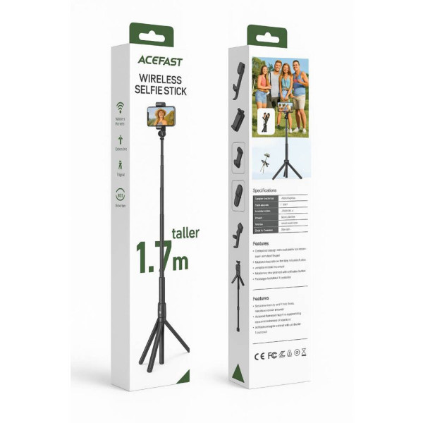 Штатив ACEFAST E31 selfie stick with automatic tripod Black