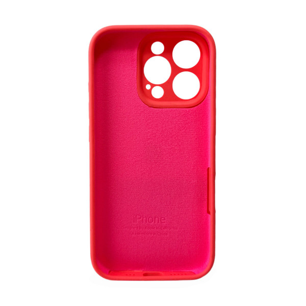 Чохол для смартфона Silicone Full Case AA Camera Protect for Apple iPhone 16 Pro 50,Pink Orange