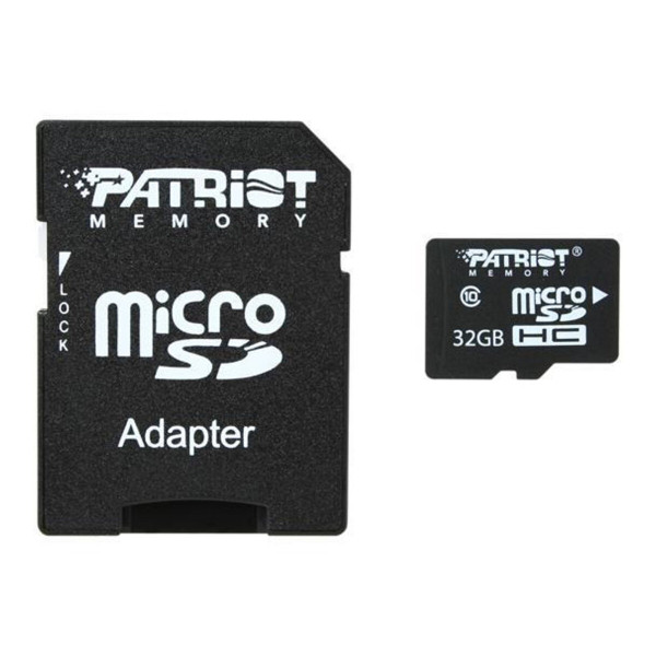 Карта пам'яті microSDHC (UHS-1) Patriot LX Series 32Gb class 10 (adapter SD)