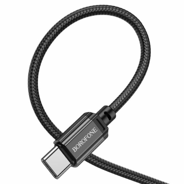 Кабель BOROFONE BX87 Sharp 60W charging data cable for Type-C to Type-C(unpackaged) Black